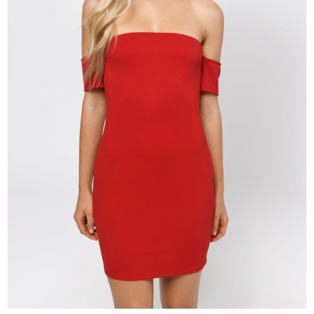 That’s What I Like Red Bodycon Dress - Picture 1 of 2